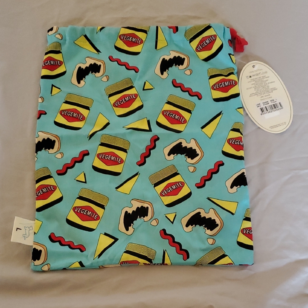 Vegemite Patterned Drawstring Bag by peteralexander